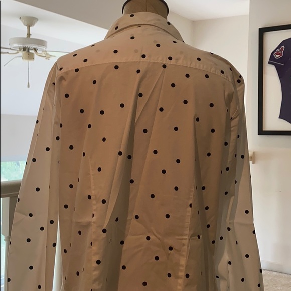A.moon polka dot button up - Picture 3 of 4